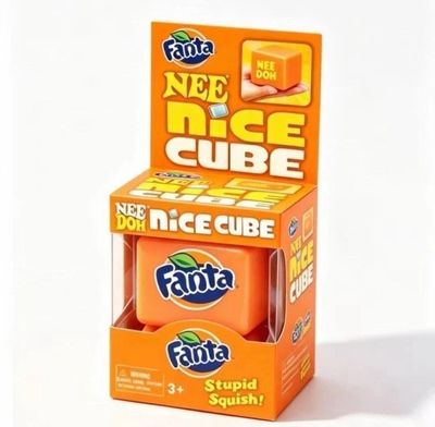 NeeDoh Style Fanta Nice Cube - Orange